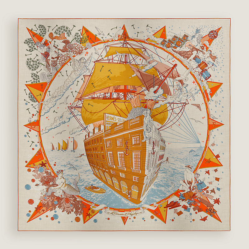 Hermès Flagship shawl 140 | Hermès Canada